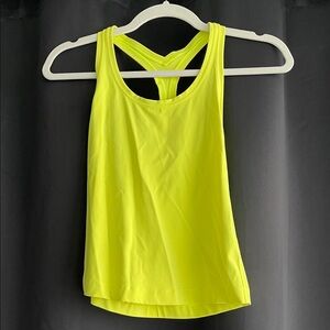 Lululemon Athletica Neon Yellow Tank Top